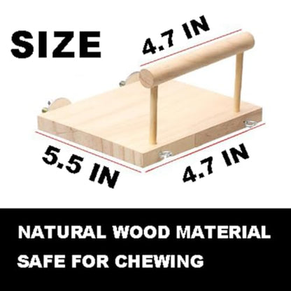 Multi-Functional Small Animal Swing Toy with Apple Wood Chewing & Climbing Rings - Exercise Platform for Hedgehogs, Squirrels, Sugar Gliders, Parrots, Rodent Cage Accessories (1Pcs)