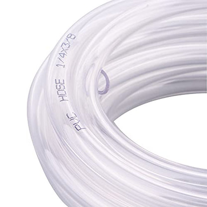 DERNORD PVC Tubing 1/4"ID X 3/8"OD Flexible Clear Vinyl Hose 10 Feet for Food Grade - size: 10 Feet, style: 1/4"ID X 3/8"OD