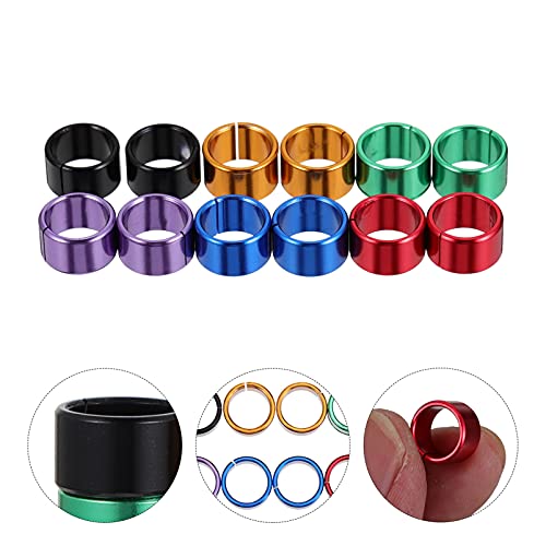 12pcs Bird Leg Bands Identification for Chickens and Parrots Easy to Use and for Marking and Managing Birds