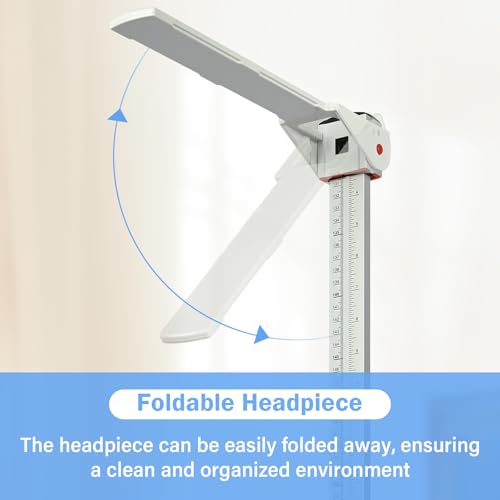 tonchean Height Measurement for Wall, Medical Wall Mount Stadiometer for Kids & Adults Aluminum Height Measurement Tool Accurate Scale Telescopic Height Measuring Rod, 23.6-78.7 in/60-200 cm