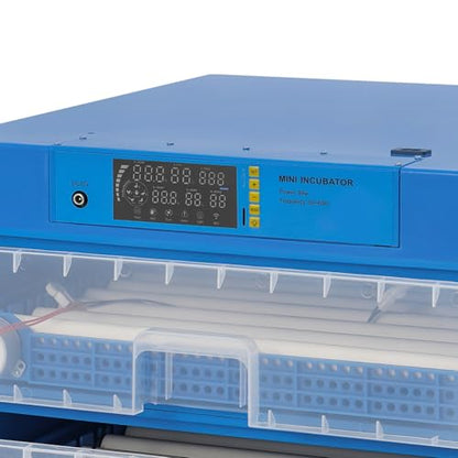 180 Eggs Incubator, Intelligent Automatic Egg Rotating Incubator with Auto Turning and Temperature Humidity Control, Automatic Digital Poultry Hatcher Machine for Chicken Duck Quail Eggs - size: 180 Eggs