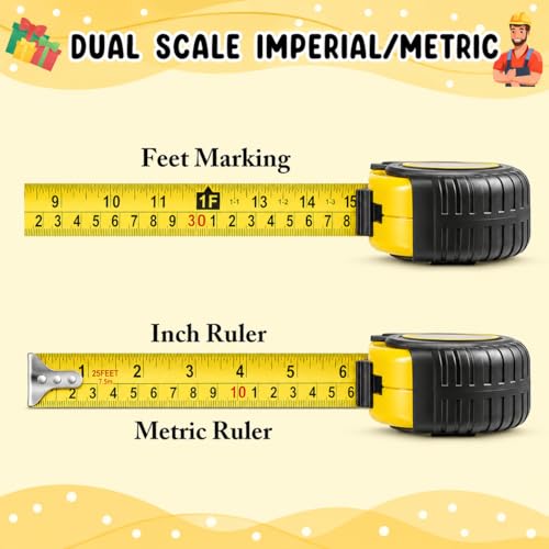 Grandpa Gifts Fathers Day Christmas Birthday Gifts for Grandpa Grandfather | Tool Gifts Woodworker Gifts Carpenter Gifts for Grandpa No One Measures Up to You Engraved Tape Measure 25 FT - color: Grandpa