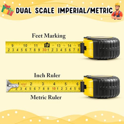 Papa Gifts Fathers Day Christmas Birthday Gifts for Papa Tool Gifts | Woodworker Gifts Carpenter Gifts for Papa No One Measures Up to You Engraved Tape Measure 25 FT - color: Papa