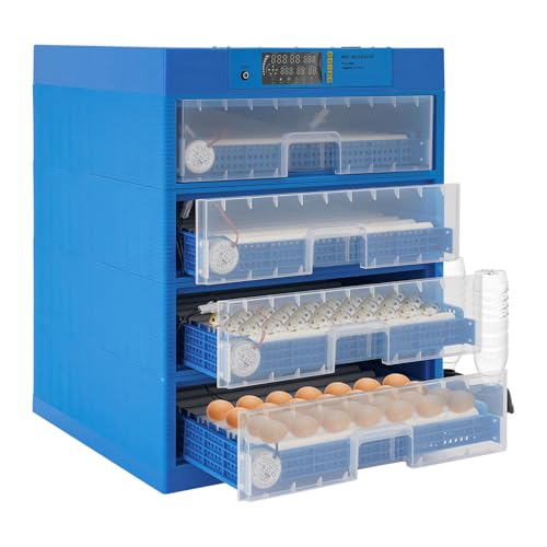256 Egg Smart Incubator, Automatic Digital Poultry Hatcher with Dual Power & LED Display, Adjustable Temperature Humidity & Egg Turner, for Hatching Chicken, Duck, Goose, Quail, Parrot