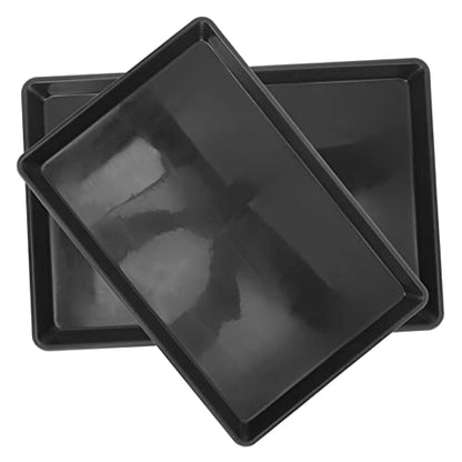 BESPORTBLE 2pcs Dog Crate Tray for Parakeet and Small Pets Potty Pan for Bunny Cage and Cat Litter Easy- Non-Leak Design - size: 46x30cm