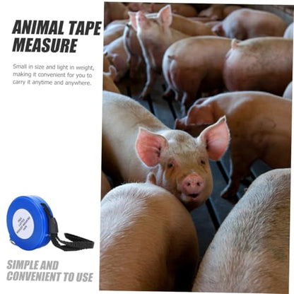 LIFKOME 2.5m Animal Measuring Tape for Cattle Pigs Goats Lightweight High Precision Weight Measurement Tool for Farm Livestock Easy to Use Portable Design