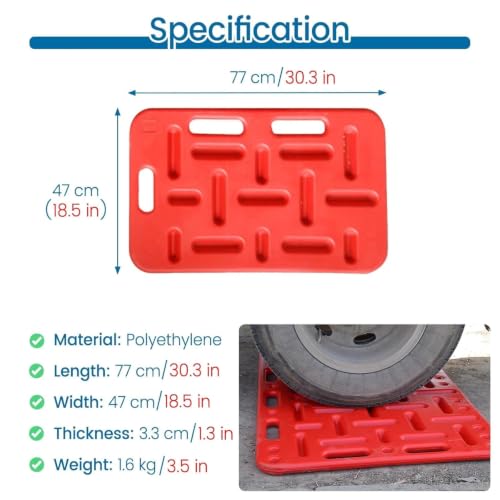 Red Lightweight Livestock Panels, Portable Sturdy Livestock Sorting Panel for Pasture, Animal Guide Board for Pig Hog Cattle Cow Sheep Goat, Easy to Carry - size: 77x47 cm/30.3x18.5 in