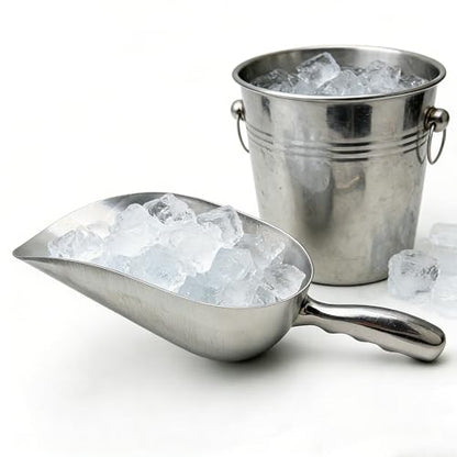 Extra Big Size Aluminum Alloy Utility Scoop, 50~70-Ounce Metal Scoop Livestock Feed Scoop for Any Household Disposing Replacing Litter/Animal Pet Farm Pig Horse Feed Food Shovel(Aluminum Alloy)