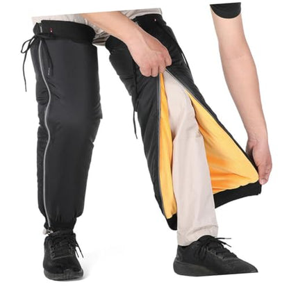SOLUSTRE Outdoor Calf Gaiters for Hiking Windproof and Leg Covers with Insulated Warmth for Camping and Backpacking Reflective Safety Design for Night Visibility