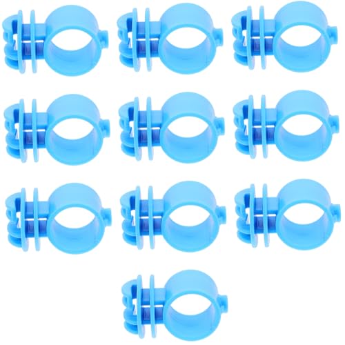 Happyyami 10pcs Electric Fence Insulators Post Connectors for Easy Installation and Stable Performance for Farm Accessories - color: Blue