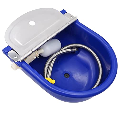 Automatic Waterer Cattle Water Bowls with Float Valve, Water Trough Cattle Drinking Waterer for Cattle Sheep Horse Pig Dog Farm Supplies,Purple - color: Purple