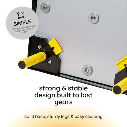 Hatching Time Warmzy 10"x12" Chick Heating Plate – Safe 20W Chicken Coop Heater for 20–25 Chicks with Adjustable Legs | Gentle Low-Heat Brooder Plate for Chicks, Durable Fire-Resistant Chicken Heater - size: 10'" x 12" for 20-25 Chicks