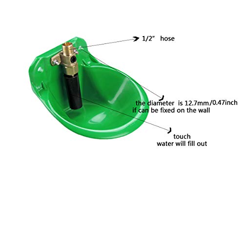 Automatic Sheep Water Bowl Copper nuzzled Valve Auto Fill Goat Waterer | Livestock Water Trough For Horse Pig Hog Cow, Self-Filling Cattle Water Tank ,Water Sewage Separator Vertical Bucket Drinker