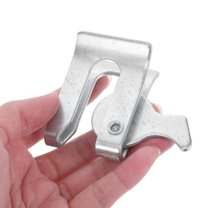 5pcs Pig Farm Fence Gate Lock Kit for Farrowing Crates and Fence Gates, Galvanized Iron Material with Elasticity and Versatile Use, Silver Color for Farm Applications