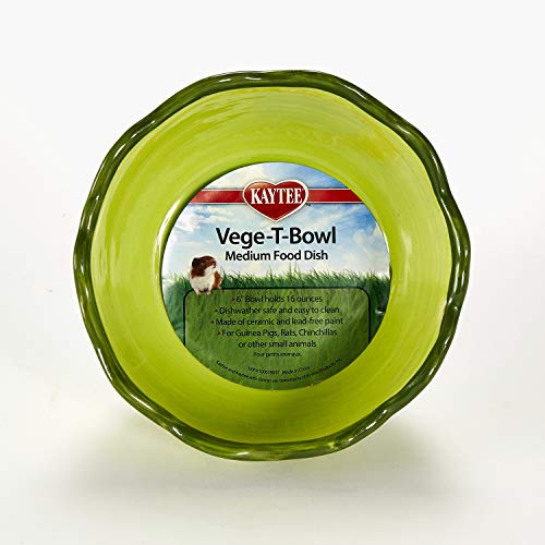 Kaytee Vege-T-Bowl Cabbage 6 inches, Green - size: 6 inches, style: Cabbage