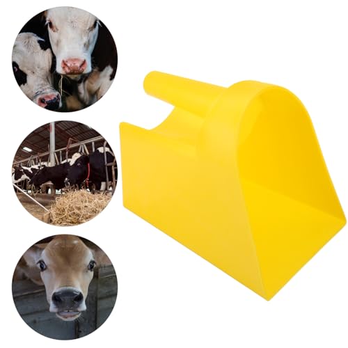 TOYANDONA Poultry Feed Scoop Shovel Thickened Farm Shovel with Ergonomic Handle Durable Feed Shovels for Livestock Breeding Easy to Clean and Comfortable Grip for Cows