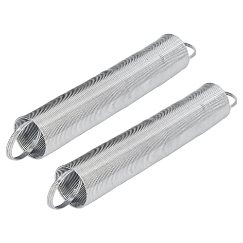 2 Pcs Stainless Steel Electric Fence Gate Handle with Insulators with Spring, Handle Heavy Duty Electric Fence Gate Handle, 16 Feet Tension Livestock Fence Spring for Pasture