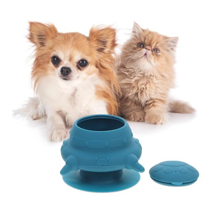 MERRYHAPY Multi-pet Feeding Station Small Animal Bowl with Nursing Nipples for Puppies and Kittens