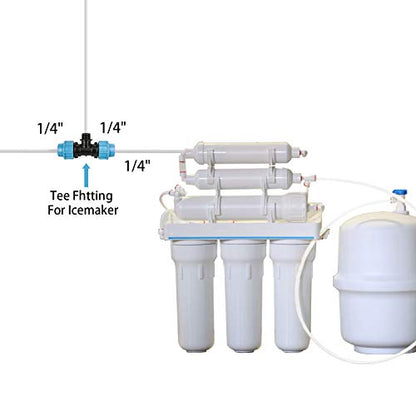 KEILEOHO RO Tubing 1/4 Inch Outside Diameter, 328 Feet Food Grade Pex Tubing, BPA Free, Translucent PE tubing for Reverse Osmosis Systems and Water Filters, Aquariums, Coffee Machine