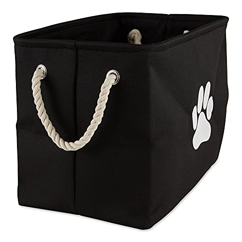 Bone Dry Pet Storage Collection Collapsible Bin, Black, Small Rectangle - color: Black, size: Small Rectangle