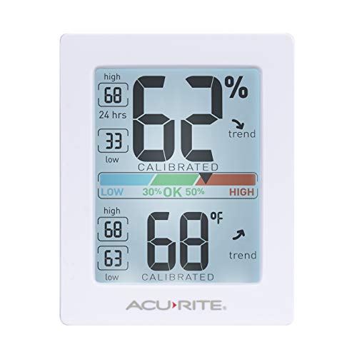AcuRite Pro Humidity Meter & Thermometer, Hygrometer with Backlight - color: Hygrometer with Backlight
