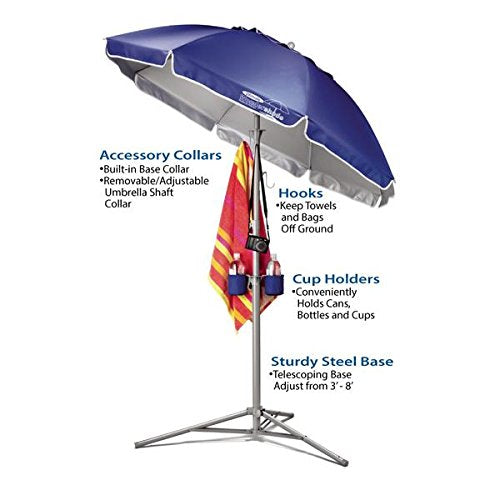Wondershade Ultimate Portable Sun Shade Umbrella – Lightweight Adjustable Outdoor Patio & Beach Umbrella with Tripod Base (Green) - color: Green