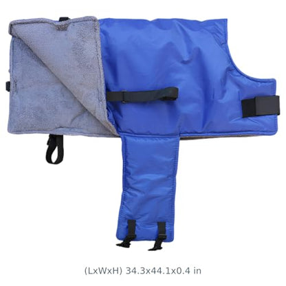 Calf Saver Coat, Widened Design, Reflective Stripe Warm Calf Blanket, 34.3 x 27.6 in / 87 x 70 cm, Windproof Calfs Coat with Soft Lining, Abdomen Protection, Polyester Material for Young Calves