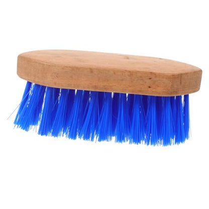 Mikikit Horse Grooming Brush Hard Bristles Handle for Cattle and Livestock Horse Fur Cleaning Comb for Shedding and Mud Removal