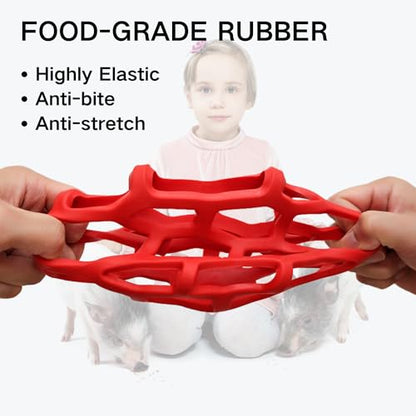 3PC Mini Pig Feeder Ball Toy Piggies Rabbit Feeding Grass Ball Treat Ball Toy Fruit Vegetable Feeder Holder Foraging Toy for Bunny Chinchilla Small Animals Pet (3 PC)