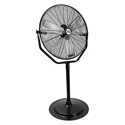 Maxx Air Industrial 30" Pedestal Fan, Powerful Heavy Duty Commercial Fan for Warehouses, Factories, and Large Spaces, Adjustable Height, Durable Construction, High Velocity Air Circulation