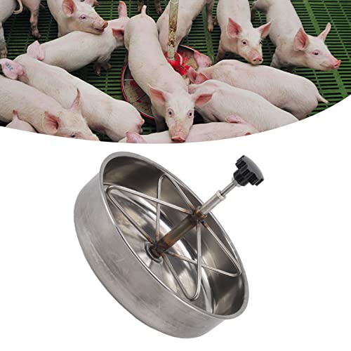 Piglets Feeding Trough, Stainless Steel Pig Feed Trough, Farm Animal Poultry Livestock Feeding Tool for Goat, Duck, Sheep, Piglets, Chicken (Small) - size: Small