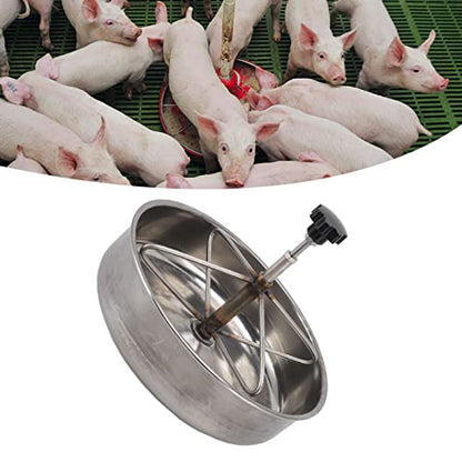 201 Stainless Steel Piglet Feeding Trough, Piglets with Word Material Faening Trough, Small Animal Feeder Suitable for Pig Farms(Small Size) - size: small size