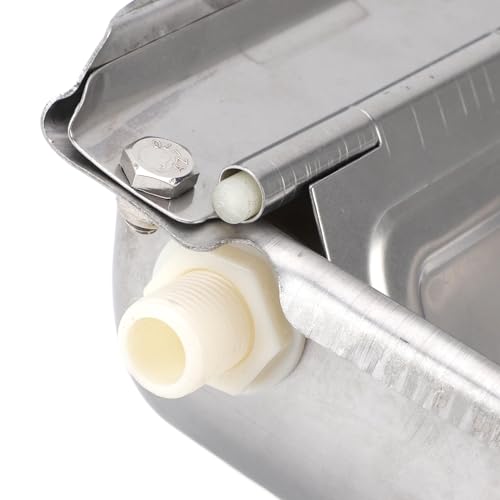 Zunate Automatic Animal Drinking Water Bowl, Stainless Steel Livestock Trough Dispenser for Cattle, Horse, Dog, Sheep, and Farm Use with Pipe, 27x25cm Large Capacity