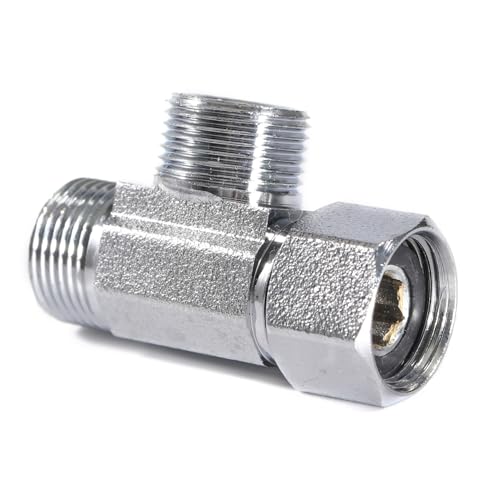 Brass Angle Stop Add-A-Tee Valve,3/8-Inch Compression Inlet X 3/8-Inch Compression Outlet X 3/8-Inch Compression Outlet (3/8x 3/8x 3/8 Add-A-Tee Chromed) - size: 3/8x 3/8x 3/8 1 Pack Chromed