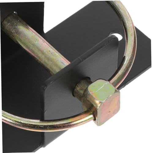 Totority Heavy Duty Steel Bucket Hook Sturdy Wall Mounted Livestock Feeder Featuring Safety Pin Multiuse Versatility for Horse Stall Feed Buckets and Slow Hay Bags for Barns and Gardens