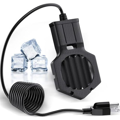 500W Pond Heater Submergible De-icer Cast Aluminum Chicken Water Heater,Stock Tank Heater for Livestock/Horse/Fish/Bird Bath Winter Outdoor, 10ft (500W)
