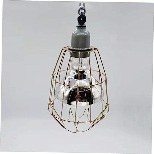Mikikit 3Pcs Waterproof Heating Bulb Cages Heat-Resistant Lamp Covers for Chickens and Reptiles Sturdy Wear-Resistant Light Bulb Covers Household Supply