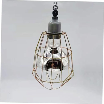 Mikikit 3Pcs Waterproof Heating Bulb Cages Heat-Resistant Lamp Covers for Chickens and Reptiles Sturdy Wear-Resistant Light Bulb Covers Household Supply