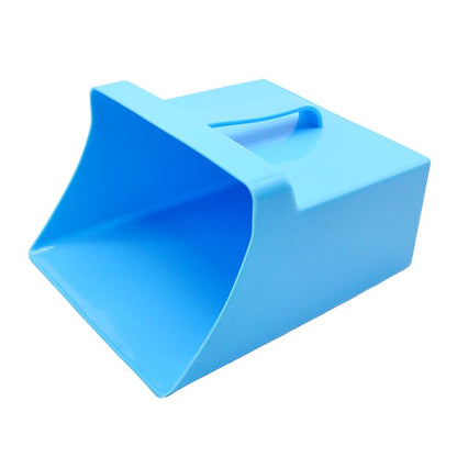 Jumbo Size Food Service Utility Ice Scoop Feed Scoop Shovel 128 Ounce (VANILLA BLUE) for Restaurant Bar Ingredient Grain Pet Animal Dry Food - color: VANILLA BLUE