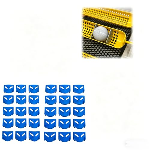 Egg Spacers and Positioning Clips for Chicken Eggs, Fits Maticoopx Automatic Incubator, Roller Tray Stabilizer for Stable Incubation (Grey, Set of 30) (Blue) - color: blue