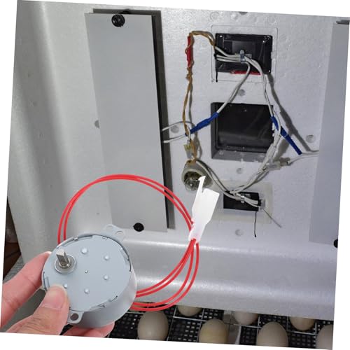 YARNOW 110v Incubator Motor for Automatic Egg Turning Energy-efficient Turner Motor for Chicken Duck Quail Eggs Compatible Mini Incubator Accessory with Precise Rotation and Stable Speed