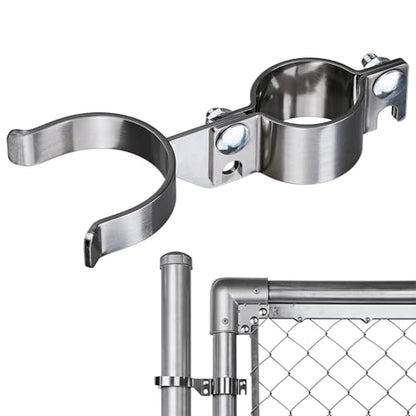 1-7/8" x 2-3/8" Chain Link Gate Latch Heavy Duty Stainless Steel Fence Gate Fork Latch Hardware with Padlock Hole 1pcs - color: 1-7/8"x2-3/8"