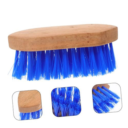 Generic Horse Hair Grooming Brush for Cattle and Horses Hard Bristle Body Brush Easy to Clean Comfortable Grip for Livestock Coat