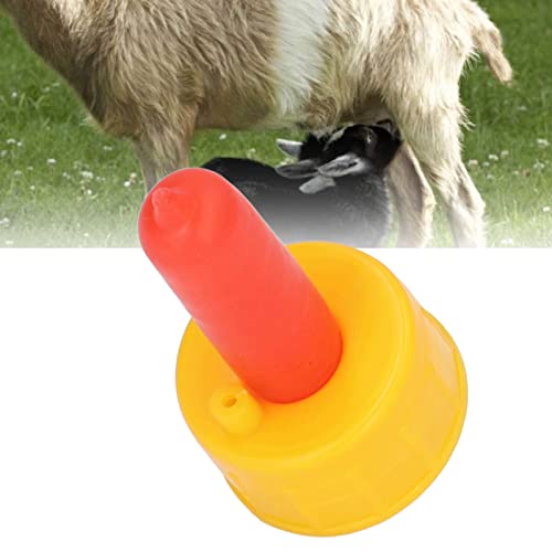 Agatige 10PCS Lamb Milk Drink Nipple, 3x5cm Silicone Sheep Nursing Feeder Goat Nipples for Orphaned Small Animal Feed