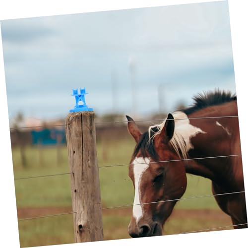 50Pcs Electric Fence Insulators for Farm Fence Wire Insulators for Livestock Prevents Electrical Shorts Essential Accessories for DIY Electric Fencing