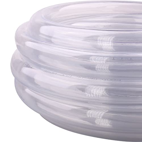 DERNORD PVC Tubing 1"ID X 1 1/4"OD Flexible Clear Vinyl Hose 25 Feet for Food Grade - size: 25 Feet, style: 1"ID X 1 1/4"OD