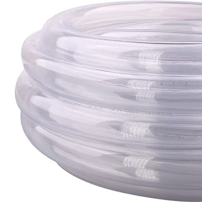 DERNORD PVC Tubing 1"ID X 1 1/4"OD Flexible Clear Vinyl Hose 25 Feet for Food Grade - size: 25 Feet, style: 1"ID X 1 1/4"OD