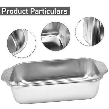 2 Pack Heavy Duty Metal Chicken Feeder Trough Water Feeder Large Capacity Feed Pan Trough Bucket with Handle for Chicken Duck Pig Deer Poultry Livestock