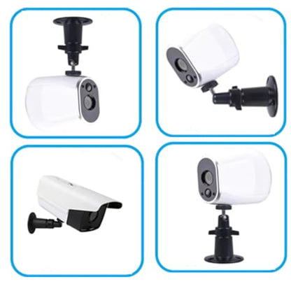 Camera Universal Mounting Bracket,Adjustable Wall Metal Bracket,Compatible with Arlo Pro/Pro2/Pro3/Pro4/Ultra 2,Compatible with Blink Outdoor/Indoor/XT/XT2/Mini Cam,ect. (2 Pcs Black,)