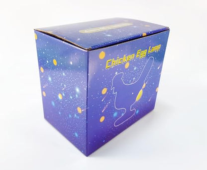 Chicken Egg Lamp, 3D Resin Chicken Lamp, Hen Laying Egg Lamp with Color Gift Box, Lifelike LED Egg Lamp, Funny Easter Christmas Birthday Gift for Friends (d) - color: d